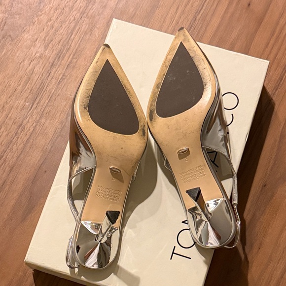Tony Bianco Metallic Silver Heels - Picture 6 of 6